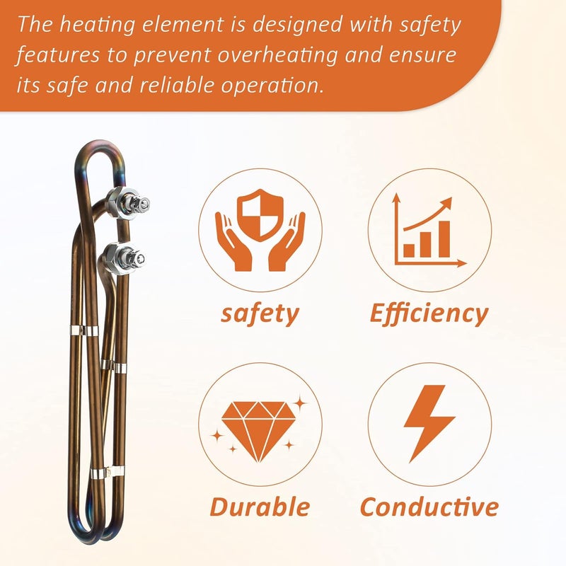 ArrogantF 5.5KW 240V Universal Heating Element Replacement for Balboa Spa Heater Element 58083 or Gecko Flo-Thru Hot Tub Spas Electric Heaters (10 inch) - Image 4